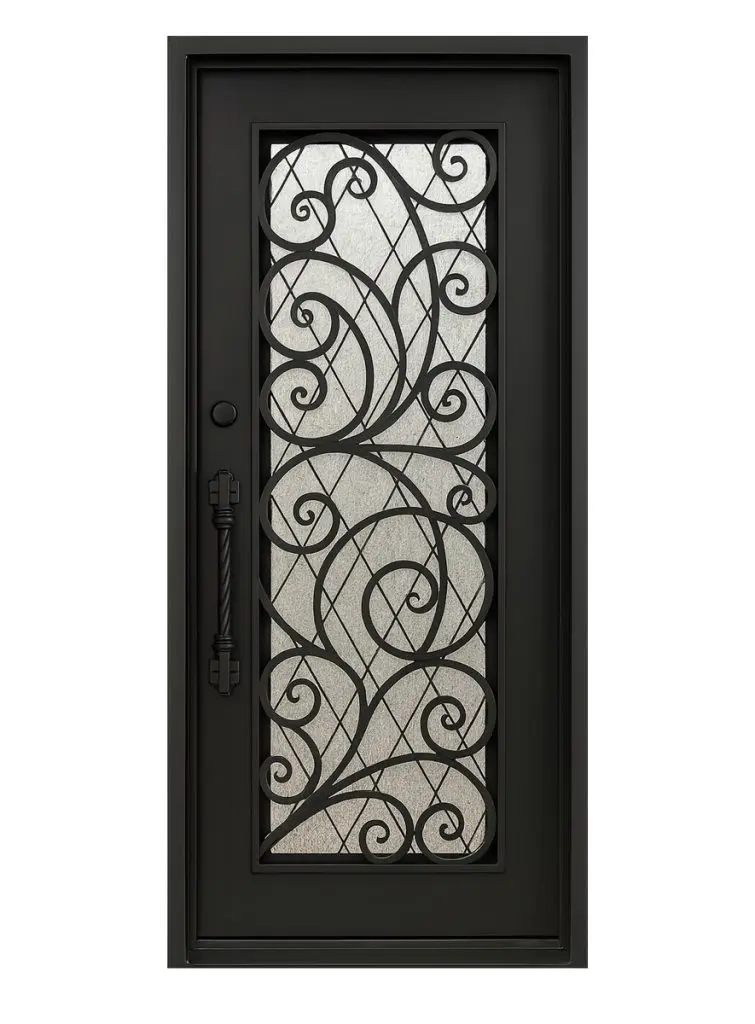 Nova Royal Series Wrought Iron Custom Exterior Door Style 130