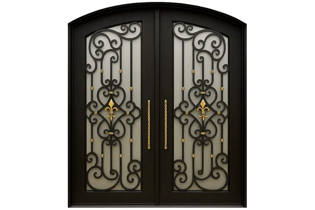 Nova Royal Series Wrought Iron Custom Exterior Door Style 182