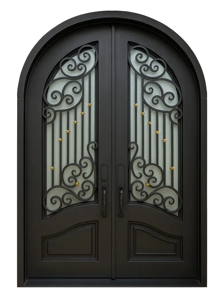 Nova Royal Series Wrought Iron Custom Exterior Door Style 113