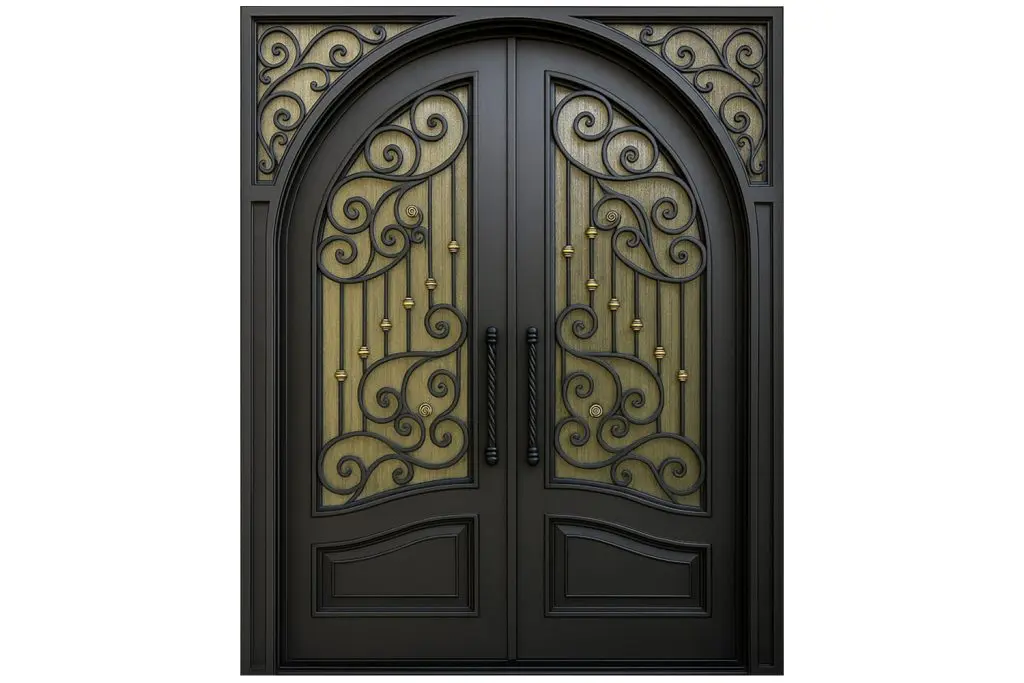 Nova Royal Series Wrought Iron Custom Exterior Door Style 267