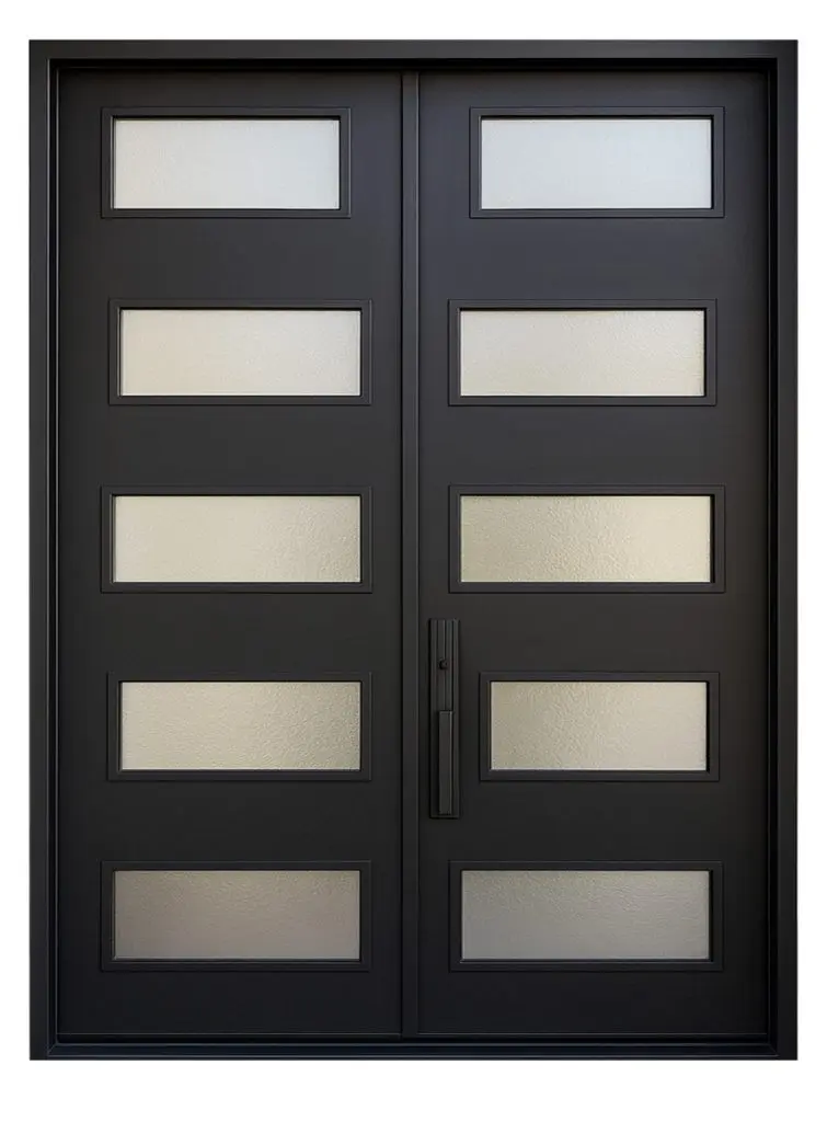 Nova Royal Series Wrought Iron Custom Exterior Door Style 065