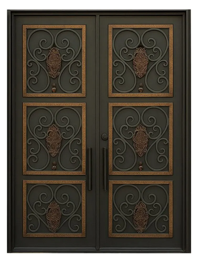 Nova Royal Series Wrought Iron Custom Exterior Door Style 160