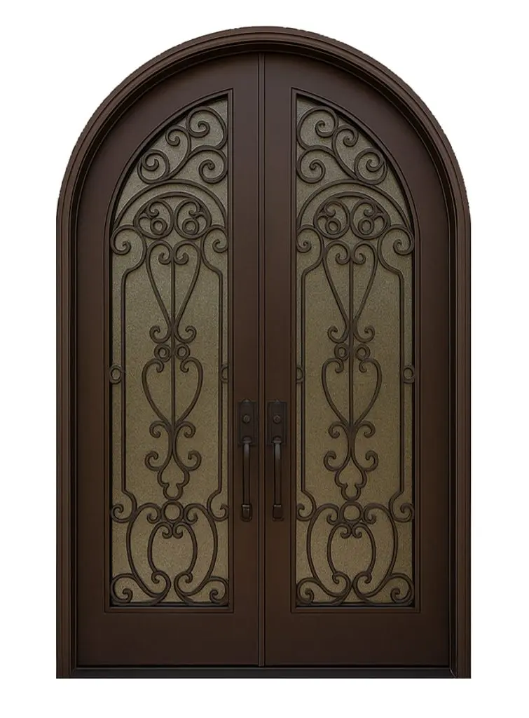 Nova Royal Series Wrought Iron Custom Exterior Door Style 138