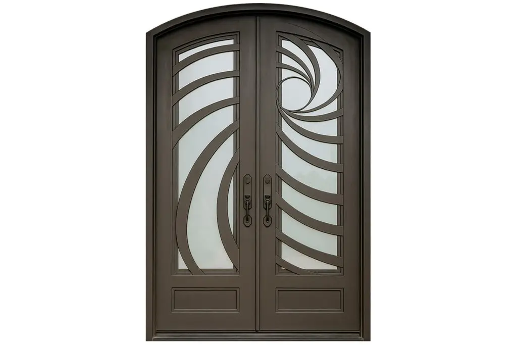 Nova Royal Series Wrought Iron Custom Exterior Door Style 342