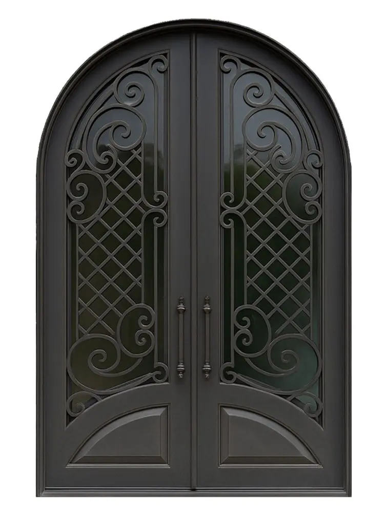 Nova Royal Series Wrought Iron Custom Exterior Door Style 196
