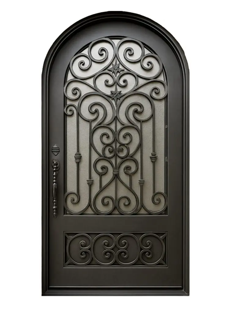 Nova Royal Series Wrought Iron Custom Exterior Door Style 229