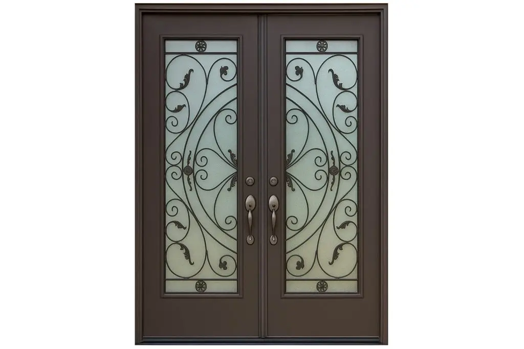 Nova Royal Series Wrought Iron Custom Exterior Door Style 330
