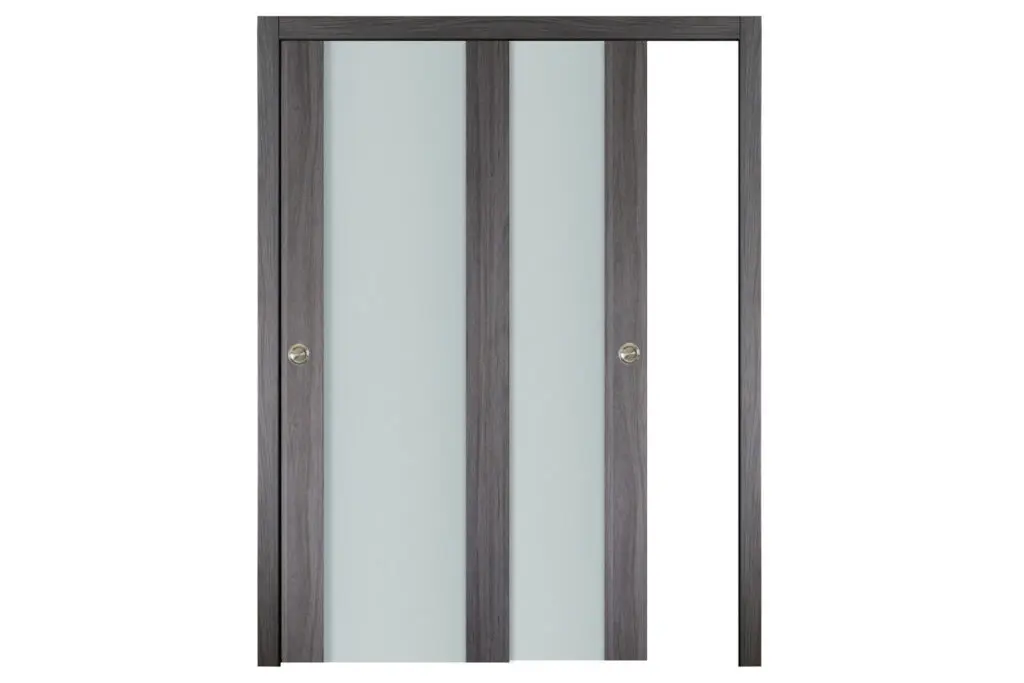 Nova Italia Vetro 01 Swiss Elm Laminate Interior Door - Bypass Door