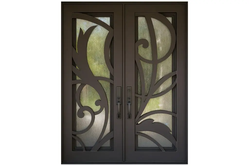 Nova Royal Series Wrought Iron Custom Exterior Door Style 162