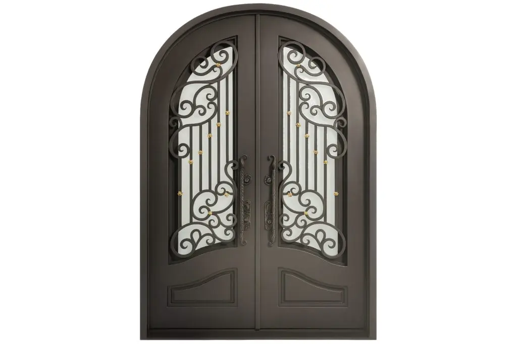 Nova Royal Series Wrought Iron Custom Exterior Door Style 112