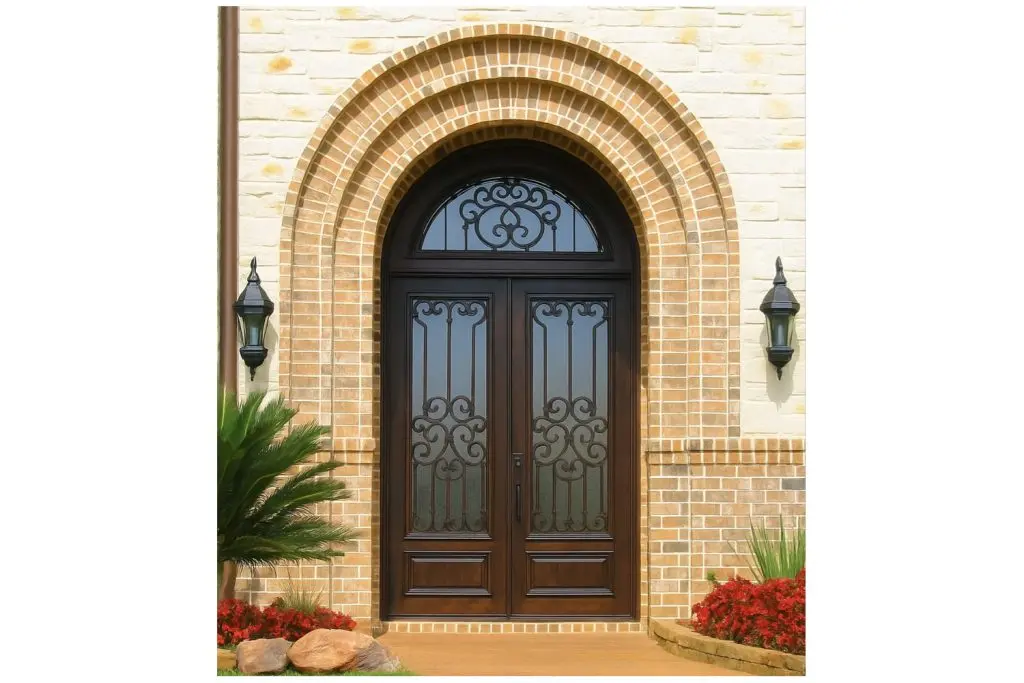 Nova Royal Series Wrought Iron Custom Exterior Door Style 141