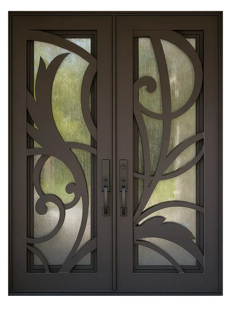 Nova Royal Series Wrought Iron Custom Exterior Door Style 162