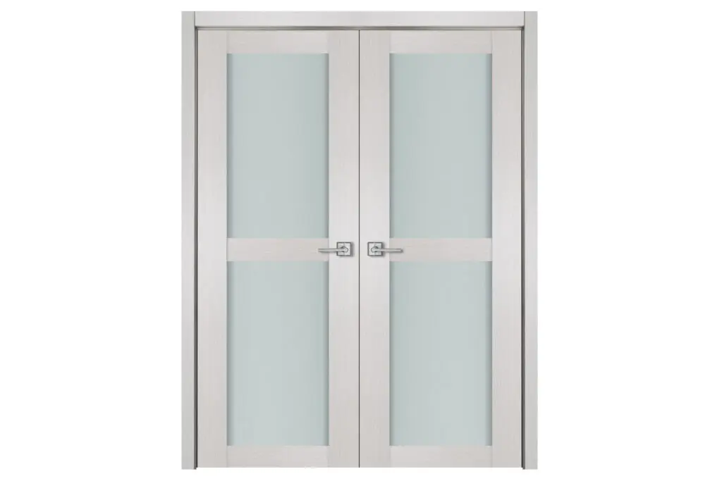 Nova 2 Lite White Wenge Wood Laminated Modern Interior Door - Double Door