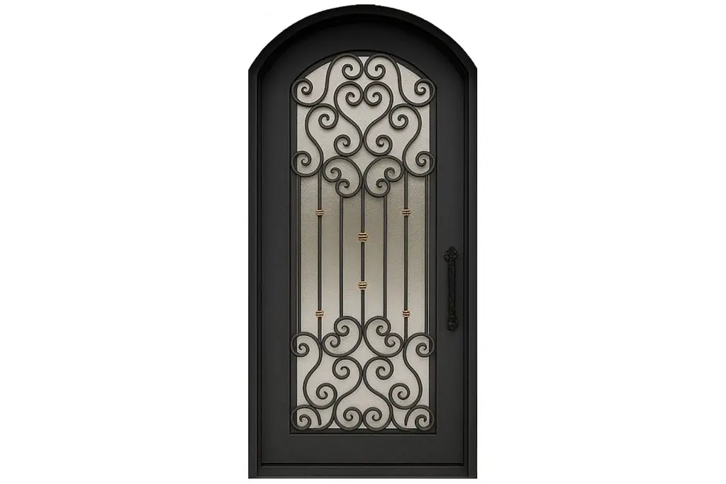 Nova Royal Series Wrought Iron Custom Exterior Door Style 199