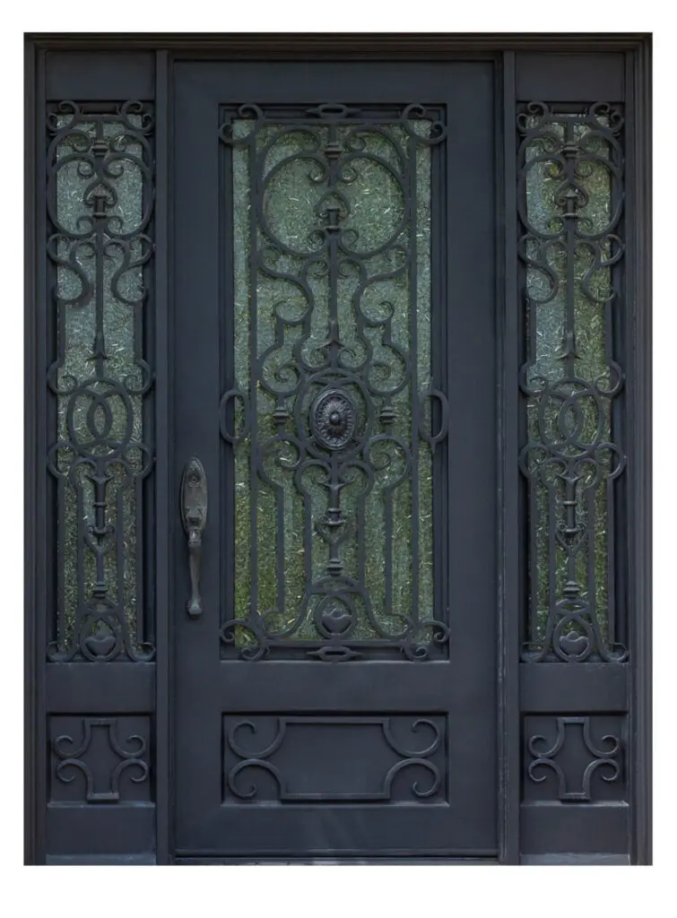 Nova Royal Series Wrought Iron Custom Exterior Door Style 029