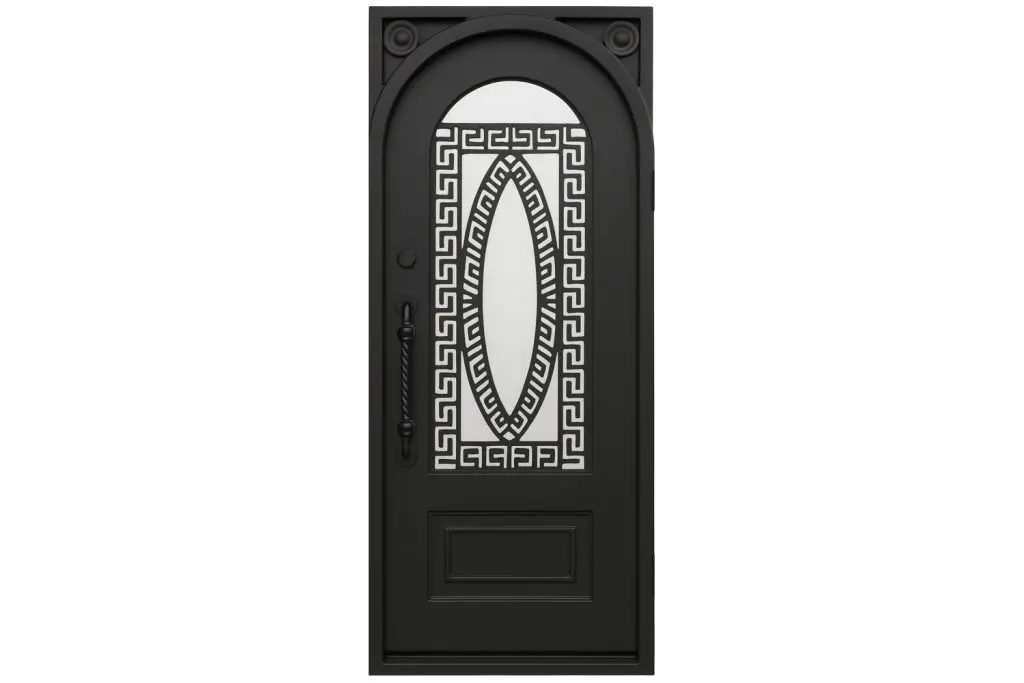 Nova Royal Series Wrought Iron Custom Exterior Door Style 016