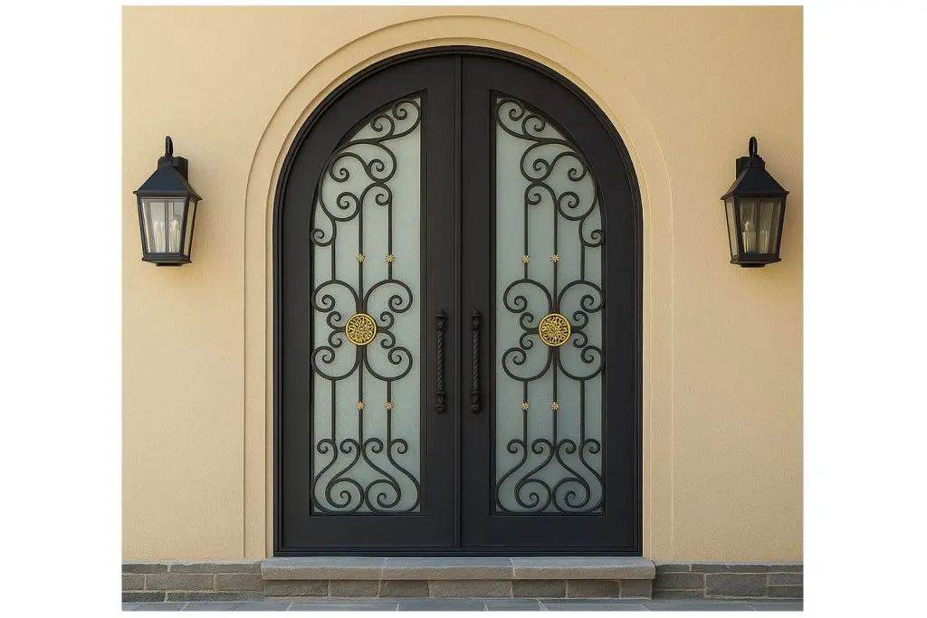 Nova Royal Series Wrought Iron Custom Exterior Door Style 187