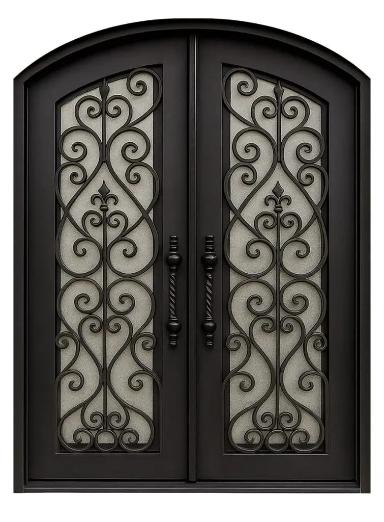 Nova Royal Series Wrought Iron Custom Exterior Door Style 184