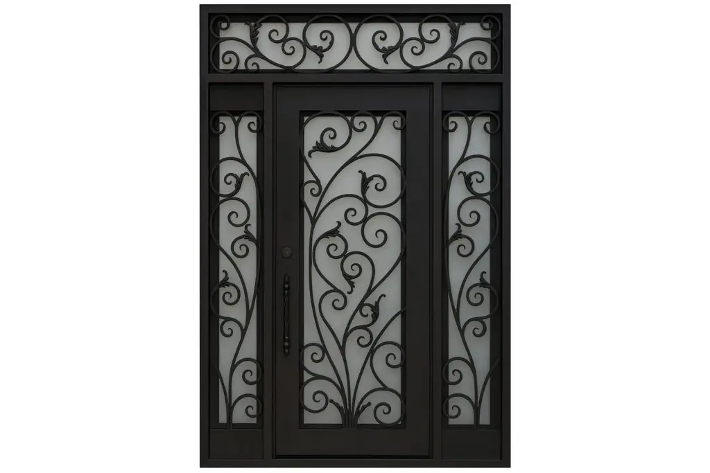 Nova Royal Series Wrought Iron Custom Exterior Door Style 121