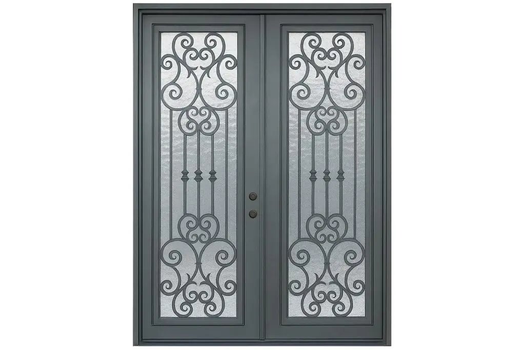 Nova Royal Series Wrought Iron Custom Exterior Door Style 280
