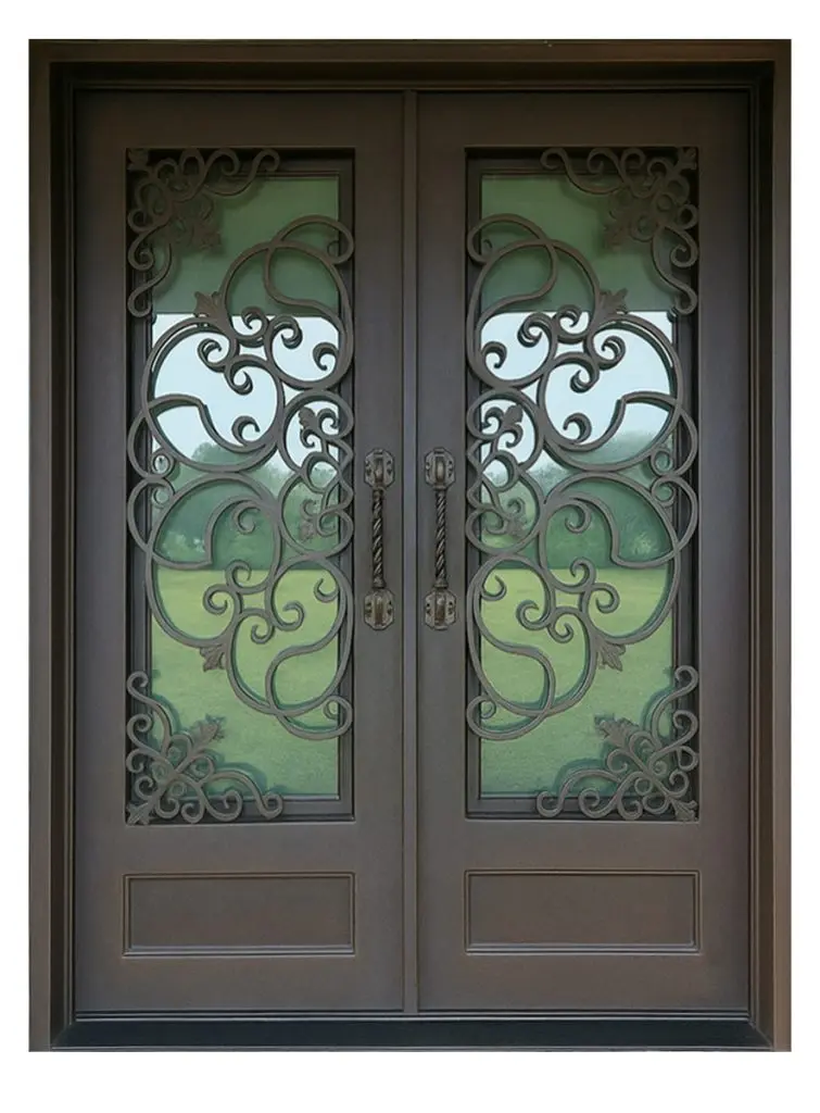 Nova Royal Series Wrought Iron Custom Exterior Door Style 336