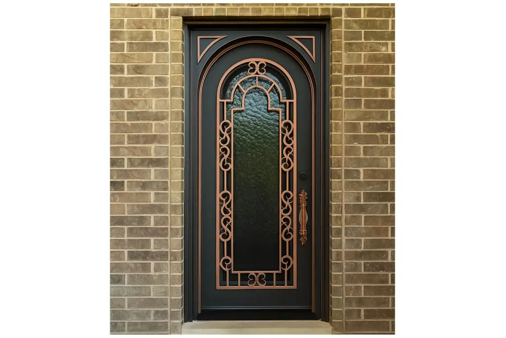 Nova Royal Series Wrought Iron Custom Exterior Door Style 173