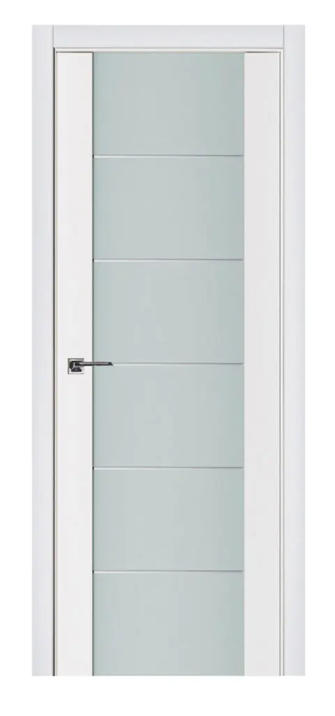 Nova Triplex 008 Soft White Laminated Modern Interior Door