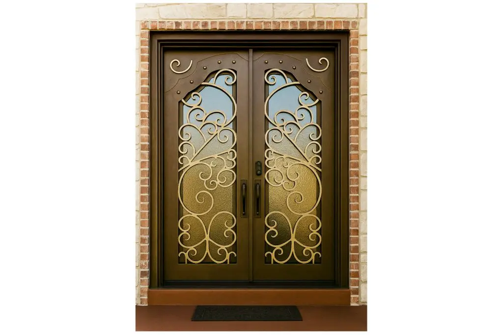 Nova Royal Series Wrought Iron Custom Exterior Door Style 328