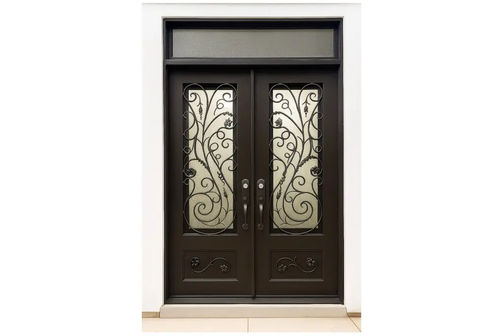 Nova Royal Series Wrought Iron Custom Exterior Door Style 321