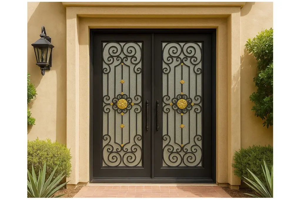 Nova Royal Series Wrought Iron Custom Exterior Door Style 179