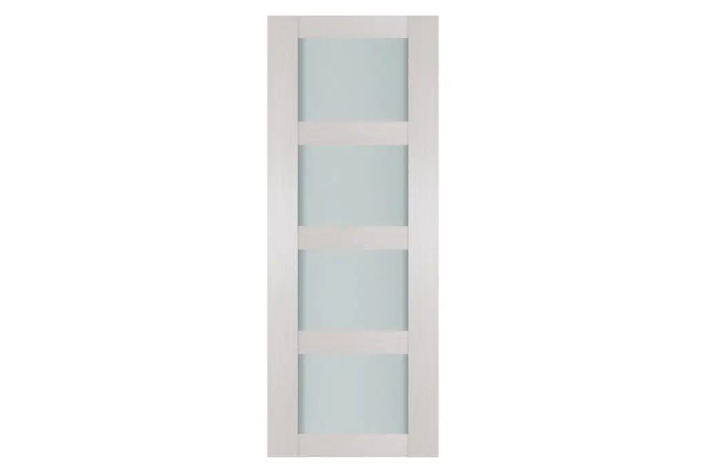 Nova 4 Lite White Wenge Wood Laminated Modern Interior Door - Slab