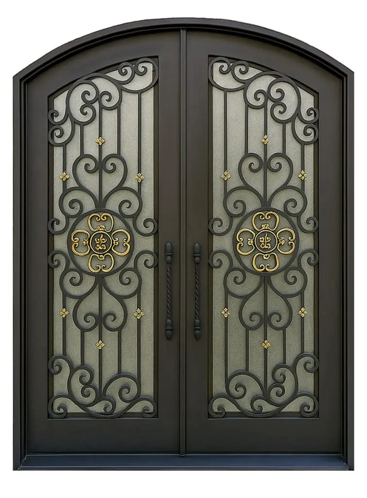 Nova Royal Series Wrought Iron Custom Exterior Door Style 185