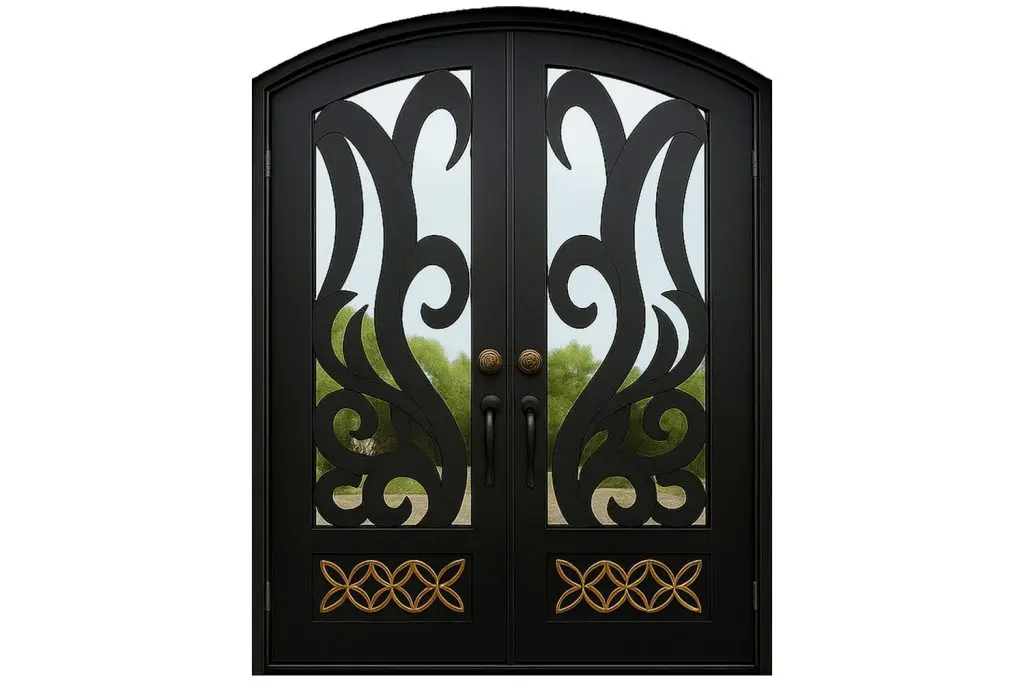Nova Royal Series Wrought Iron Custom Exterior Door Style 216