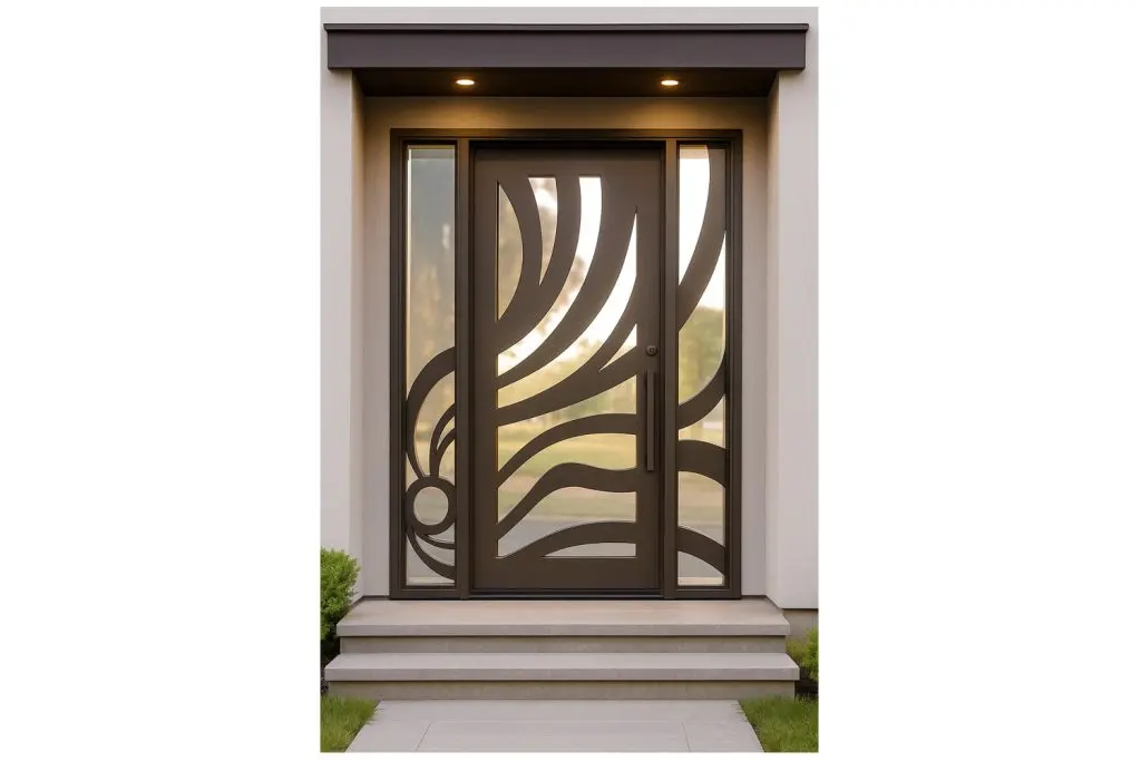Nova Royal Series Wrought Iron Custom Exterior Door Style 341