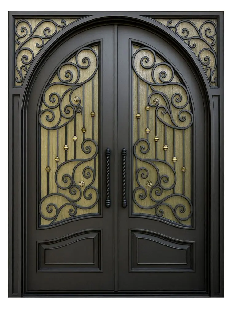 Nova Royal Series Wrought Iron Custom Exterior Door Style 267
