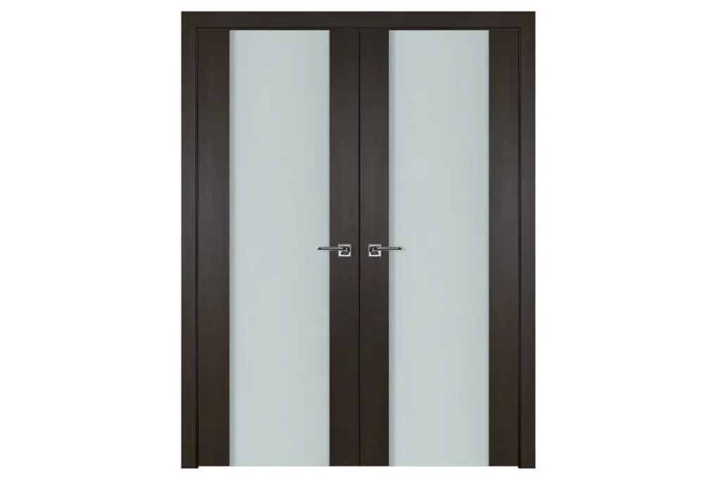 Nova Italia Vetro 01 Premium Wenge Laminate Interior Door - Double Door
