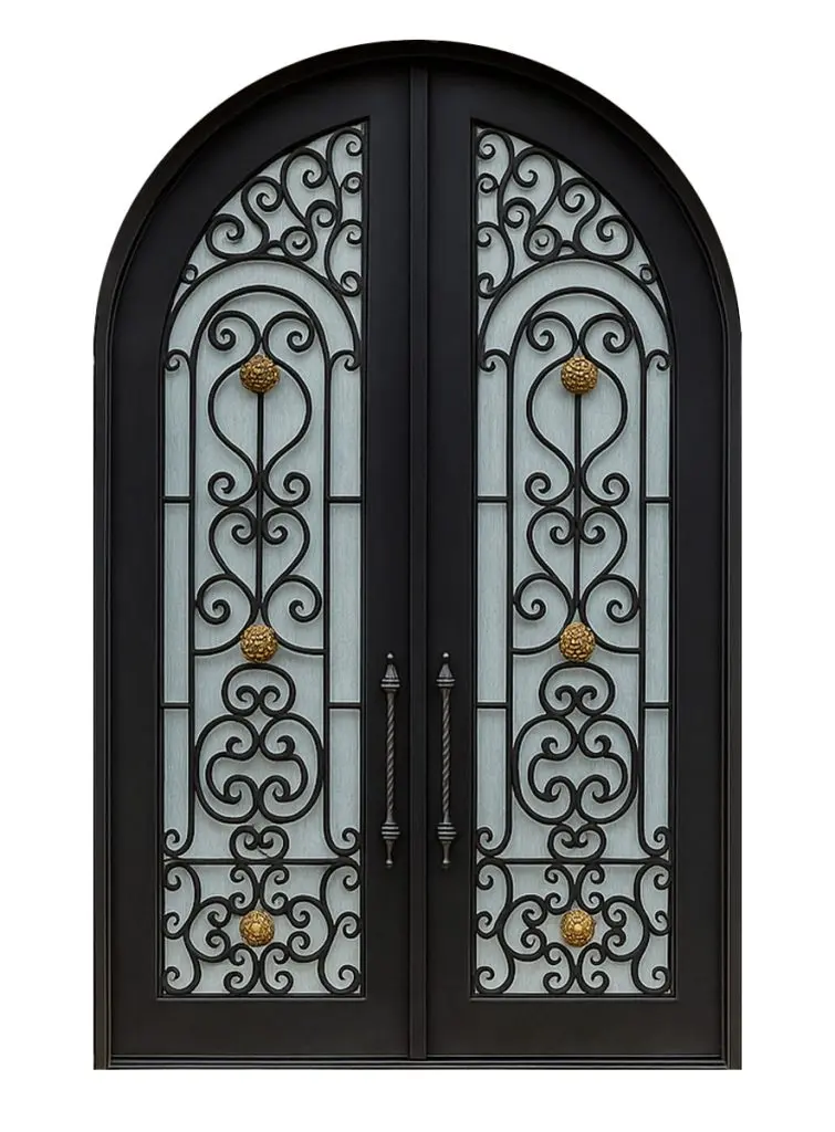 Nova Royal Series Wrought Iron Custom Exterior Door Style 191