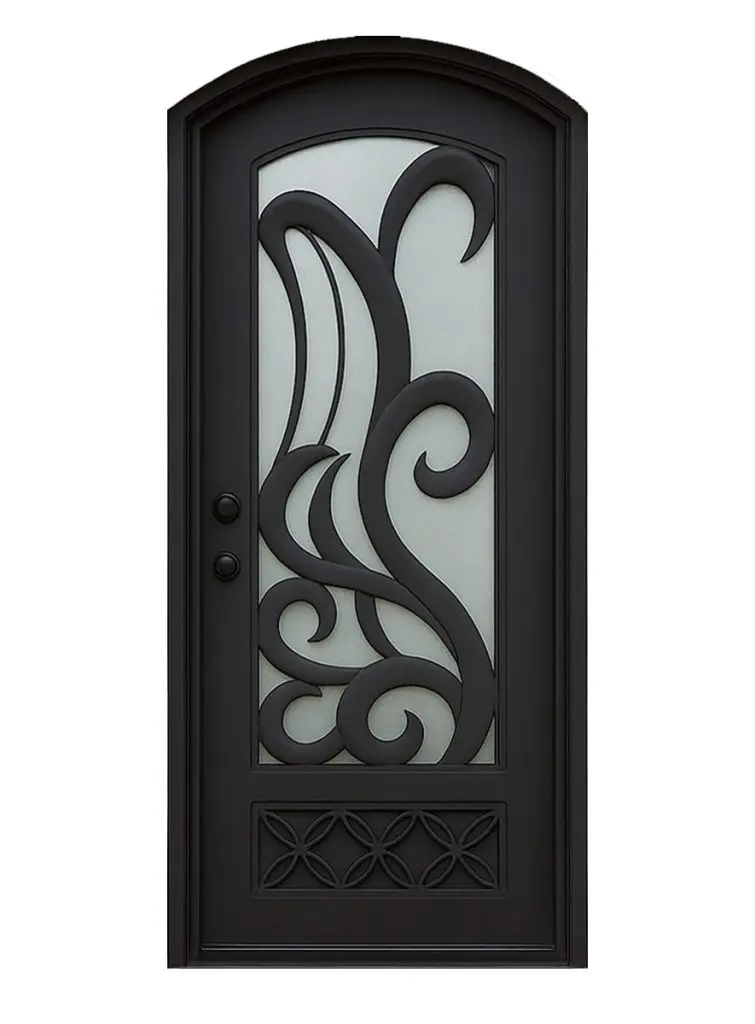 Nova Royal Series Wrought Iron Custom Exterior Door Style 217