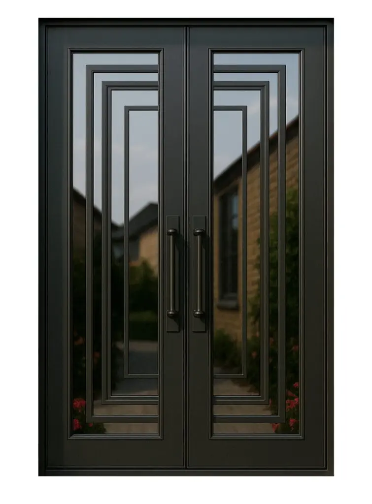 Nova Royal Series Wrought Iron Custom Exterior Door Style 111