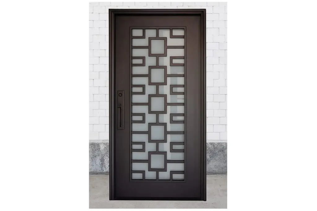 Nova Royal Series Wrought Iron Custom Exterior Door Style 286