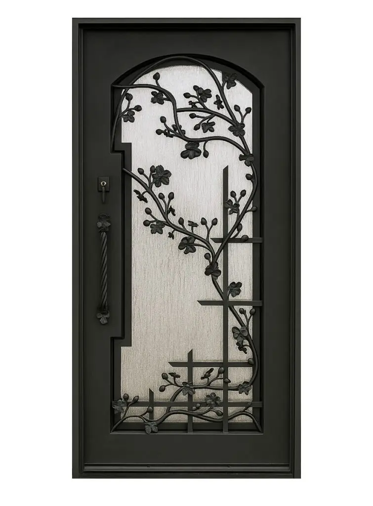 Nova Royal Series Wrought Iron Custom Exterior Door Style 261