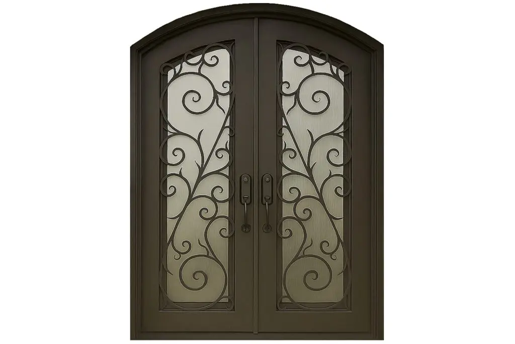 Nova Royal Series Wrought Iron Custom Exterior Door Style 134