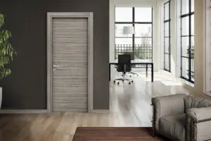 Nova Braga Palissandro Matrix Laminated Modern Interior Door featuring a rich woodgrain finish and minimalist design.