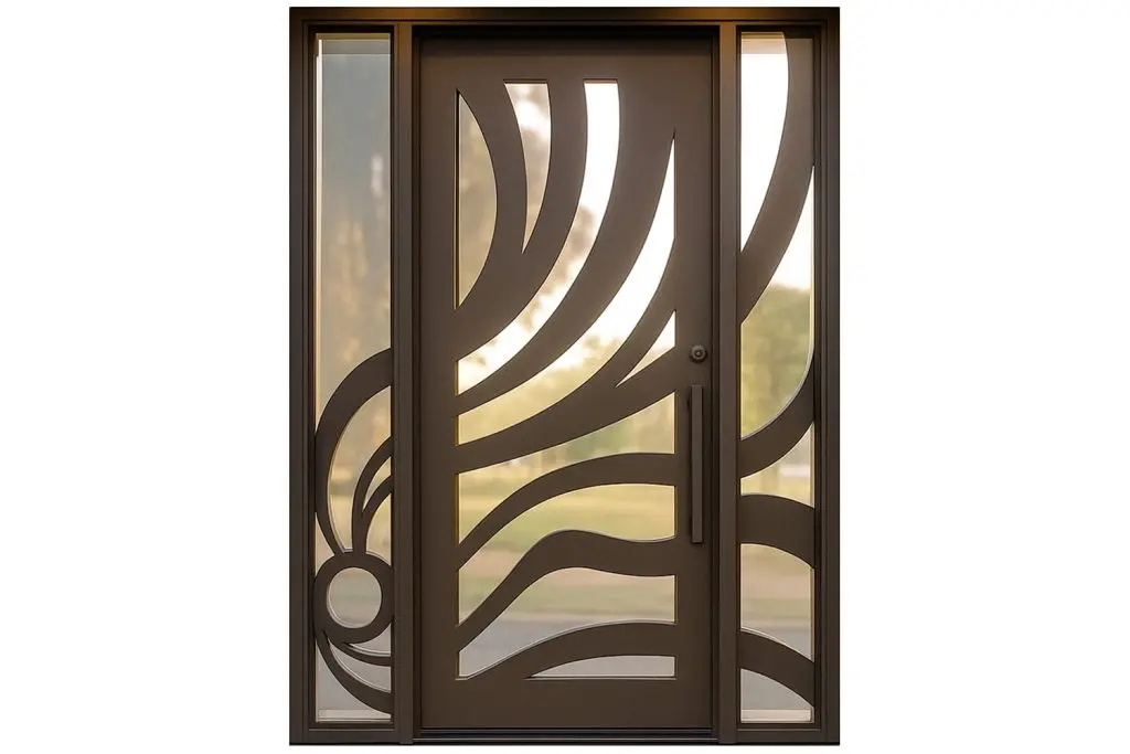Nova Royal Series Wrought Iron Custom Exterior Door Style 341