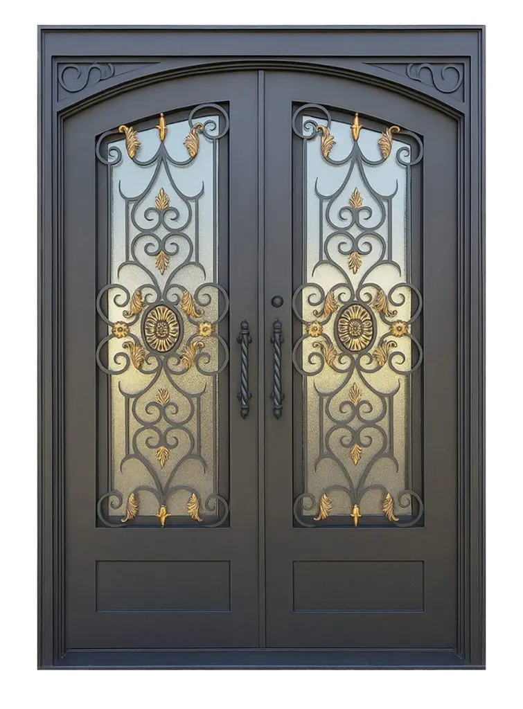Nova Royal Series Wrought Iron Custom Exterior Door Style 337
