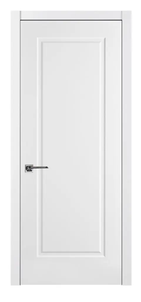 Nova 1 Panel Soft White Laminated Traditional Interior Door