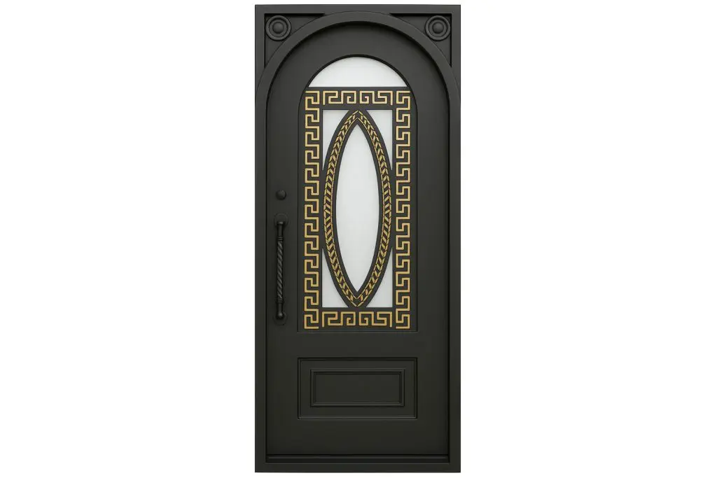 Nova Royal Series Wrought Iron Custom Exterior Door Style 016