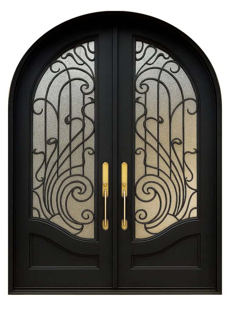 Nova Royal Series Wrought Iron Custom Exterior Door Style 215