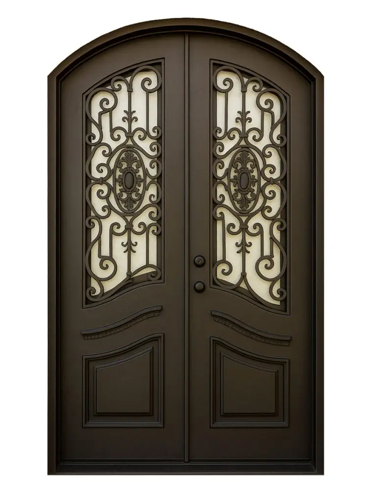 Nova Royal Series Wrought Iron Custom Exterior Door Style 092