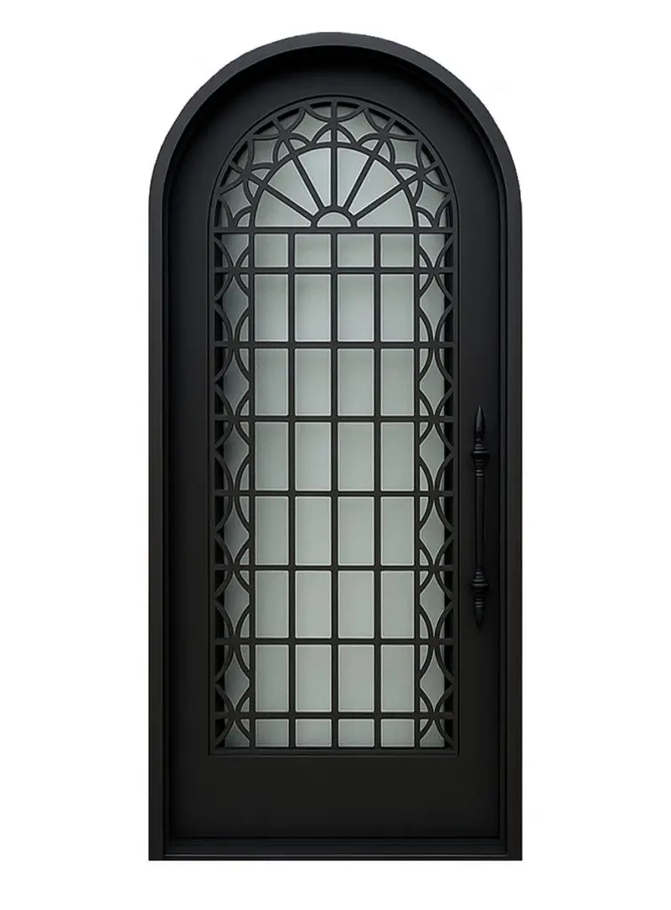 Nova Royal Series Wrought Iron Custom Exterior Door Style 207